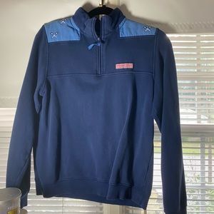 vineyard Vines boy’s sherpa with lacrosse shoulder